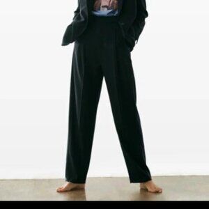 Zara Dad Pants Navy blue